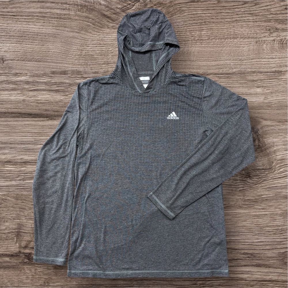 Adidas Mens‎ Aeroknit Climacool Hoodie Grey Long Sleeve Training Shirt AA7183 M